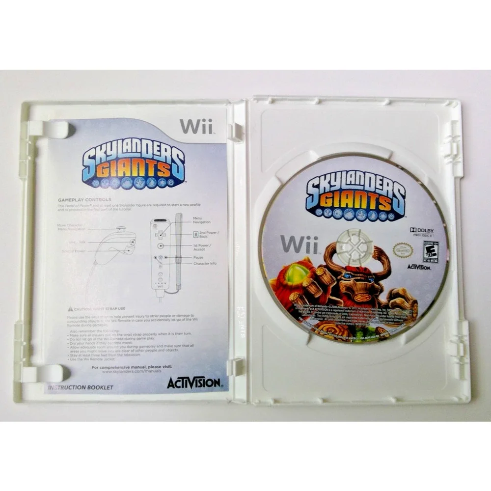 Skylanders GIANTS (Nintendo Wii, 2013) GAME ONLY Ages 10+ Activision